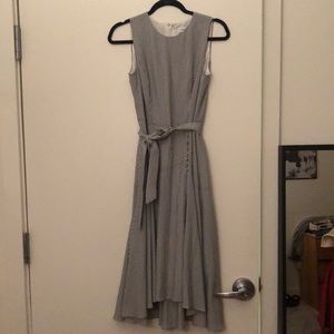 Calvin Klein calf length striped dress